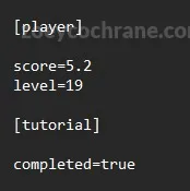 Example of File Stored Data